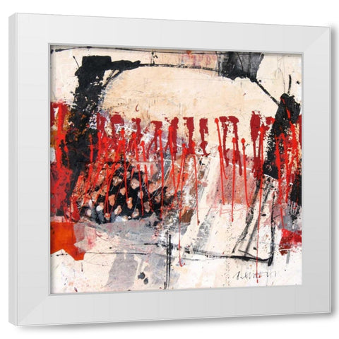 Pulsierend White Modern Wood Framed Art Print by Suess, Robert