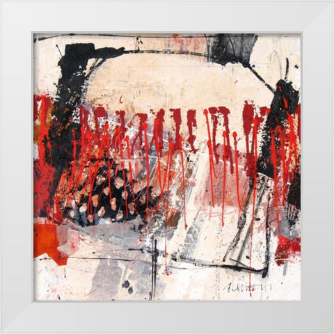 Pulsierend White Modern Wood Framed Art Print by Suess, Robert