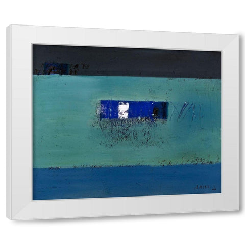 Mit Worten und Blicken White Modern Wood Framed Art Print by SÃ¼ess, Robert
