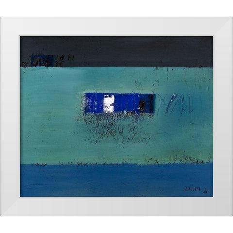 Mit Worten und Blicken White Modern Wood Framed Art Print by SÃ¼ess, Robert