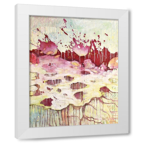 An die OberflÃ¤che White Modern Wood Framed Art Print by Endress, Sabine