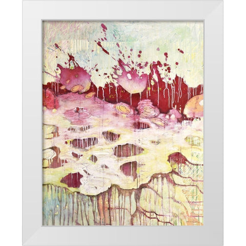An die OberflÃ¤che White Modern Wood Framed Art Print by Endress, Sabine