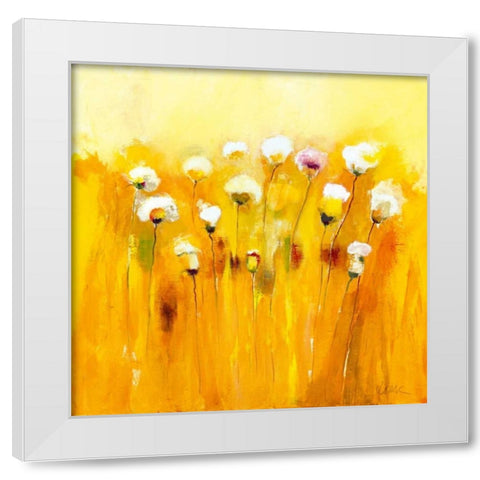 Summerfields I White Modern Wood Framed Art Print by Strunk, Anne L.