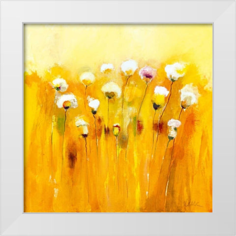 Summerfields I White Modern Wood Framed Art Print by Strunk, Anne L.