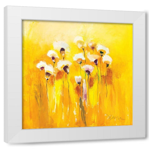 Summerfields III White Modern Wood Framed Art Print by Strunk, Anne L.