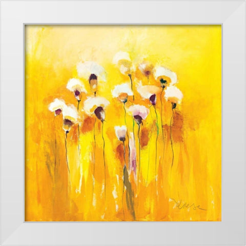 Summerfields III White Modern Wood Framed Art Print by Strunk, Anne L.