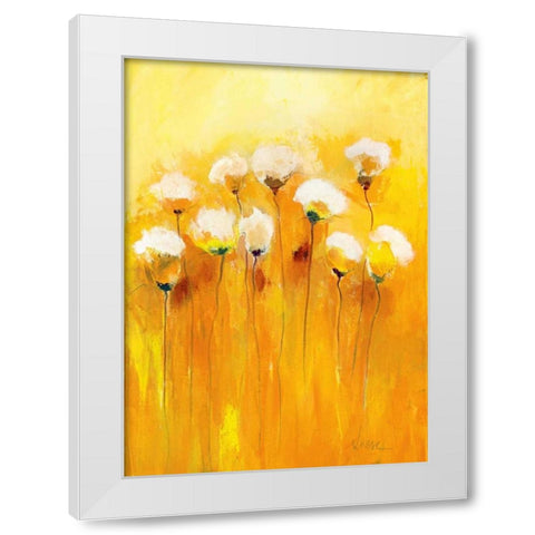 Summerfields II White Modern Wood Framed Art Print by Strunk, Anne L.