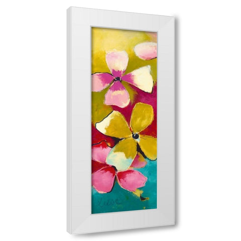 Melody I White Modern Wood Framed Art Print by Strunk, Anne L.