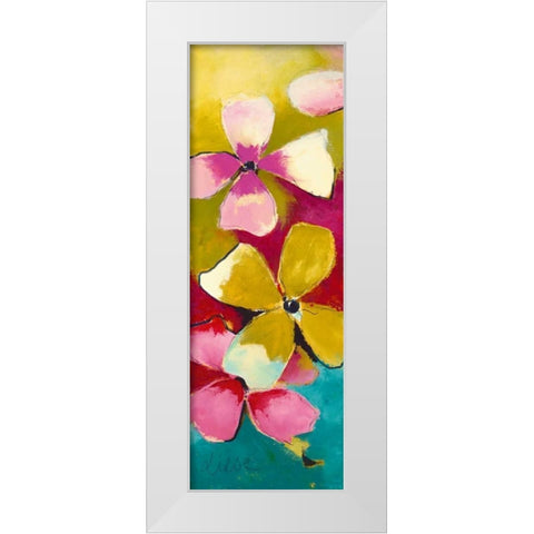 Melody I White Modern Wood Framed Art Print by Strunk, Anne L.