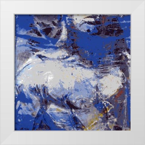 Begehren White Modern Wood Framed Art Print by Miteff, Stefan