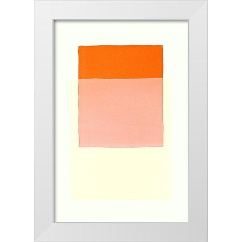 Color Code 3 White Modern Wood Framed Art Print by Maier, Werner