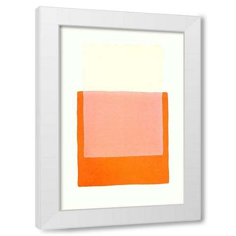 Color Code 4 White Modern Wood Framed Art Print by Maier, Werner