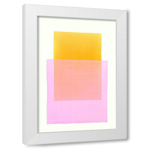 Color Code 5 White Modern Wood Framed Art Print by Maier, Werner