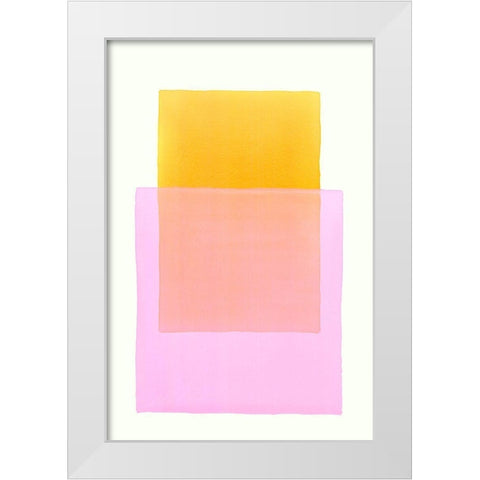 Color Code 5 White Modern Wood Framed Art Print by Maier, Werner