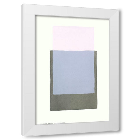 Color Code 8 White Modern Wood Framed Art Print by Maier, Werner