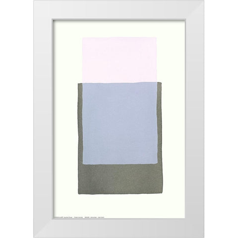 Color Code 8 White Modern Wood Framed Art Print by Maier, Werner