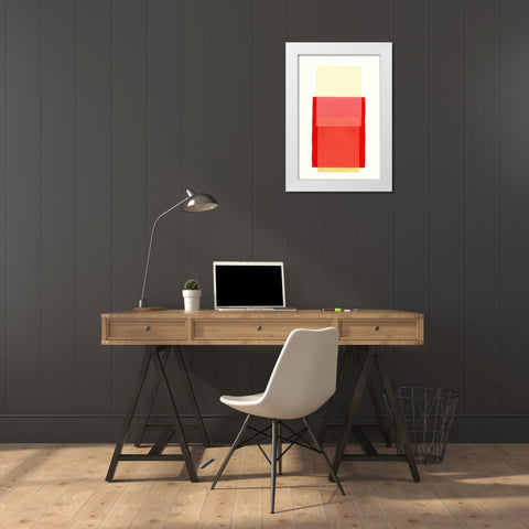 Color Code 10 White Modern Wood Framed Art Print by Maier, Werner