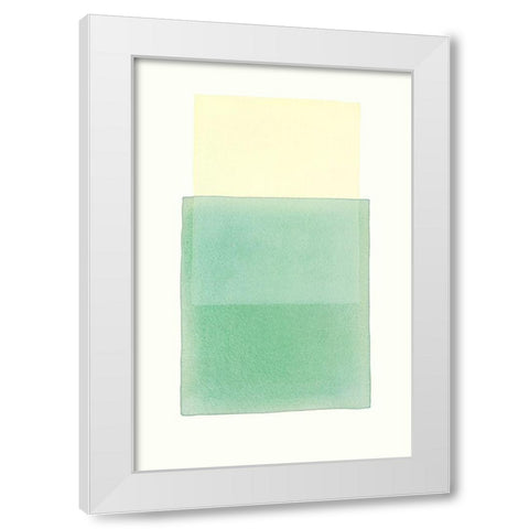 Color Code 12 White Modern Wood Framed Art Print by Maier, Werner