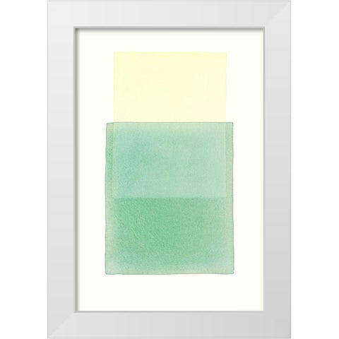 Color Code 12 White Modern Wood Framed Art Print by Maier, Werner