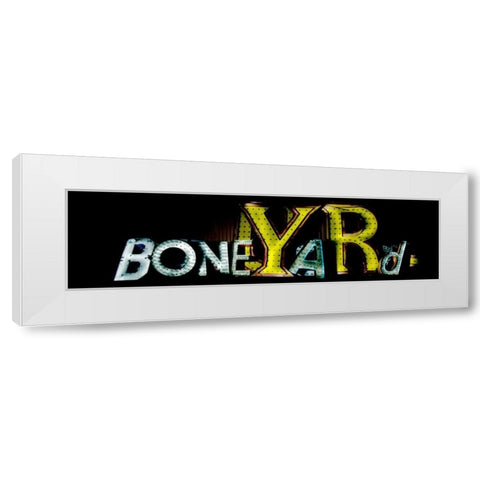 Boneyard White Modern Wood Framed Art Print by Stalowy, John