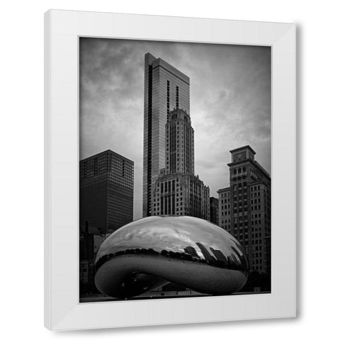 The Bean White Modern Wood Framed Art Print by Stalowy, John