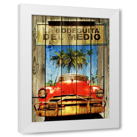 La Bodeguita -2 White Modern Wood Framed Art Print by Sola, Bresso