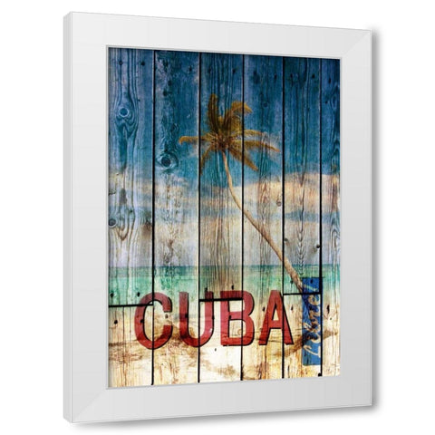 Cuba Libre White Modern Wood Framed Art Print by Sola, Bresso
