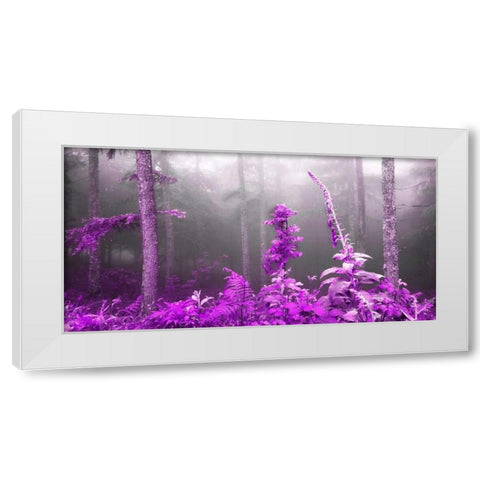 Lilac forest 810 White Modern Wood Framed Art Print by Palacios, J.A.