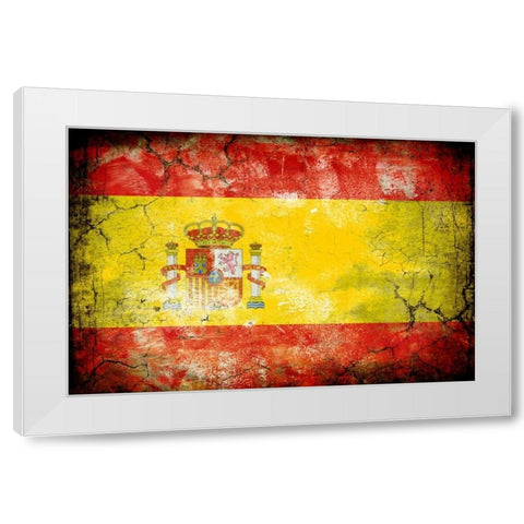 Spain 1 White Modern Wood Framed Art Print by Robins, John H.