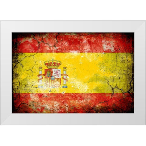 Spain 1 White Modern Wood Framed Art Print by Robins, John H.