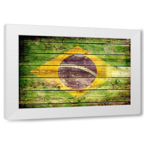 Brazil 2 White Modern Wood Framed Art Print by Robins, John H.