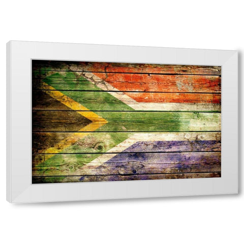 South Africa 2 White Modern Wood Framed Art Print by Robins, John H.