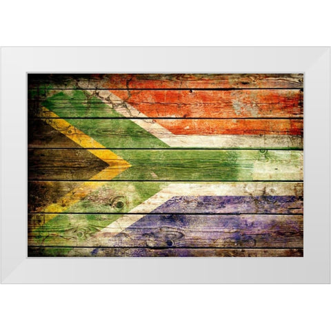 South Africa 2 White Modern Wood Framed Art Print by Robins, John H.