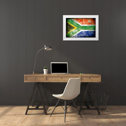 South Africa 1 White Modern Wood Framed Art Print by Robins, John H.