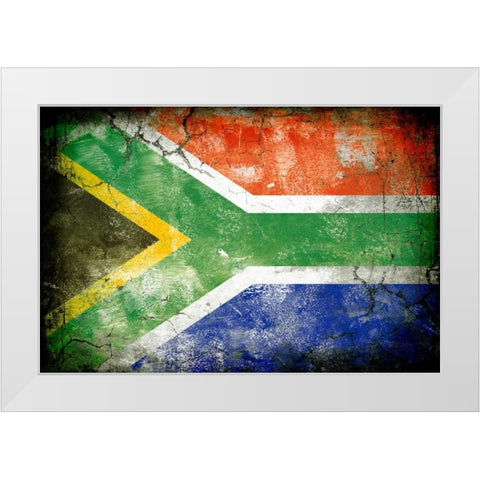 South Africa 1 White Modern Wood Framed Art Print by Robins, John H.