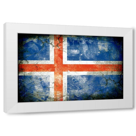 Iceland 1 White Modern Wood Framed Art Print by Robins, John H.
