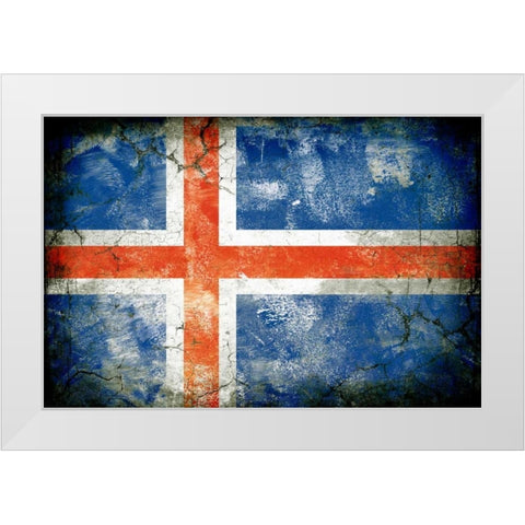 Iceland 1 White Modern Wood Framed Art Print by Robins, John H.