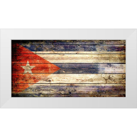 Cuba 2 White Modern Wood Framed Art Print by Robins, John H.