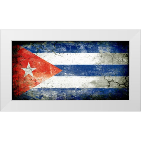 Cuba 1 White Modern Wood Framed Art Print by Robins, John H.