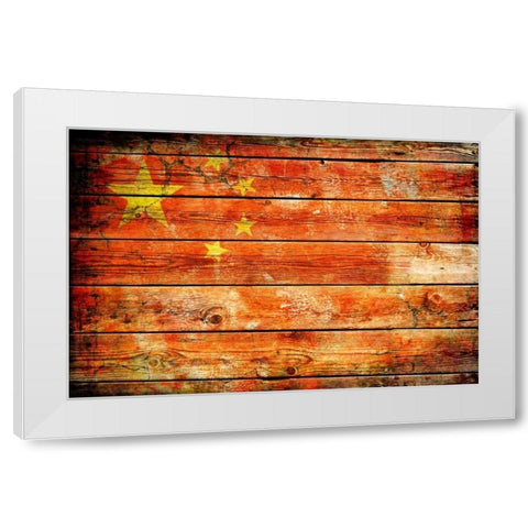 China 2 White Modern Wood Framed Art Print by Robins, John H.