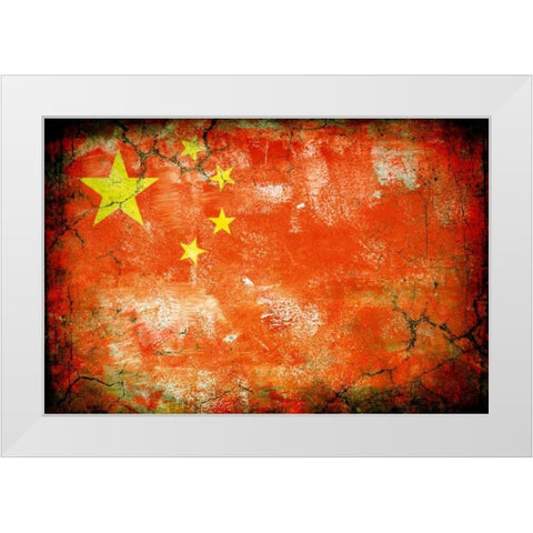 China 1 White Modern Wood Framed Art Print by Robins, John H.