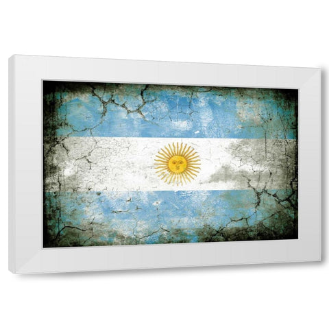 Argentina 1 White Modern Wood Framed Art Print by Robins, John H.