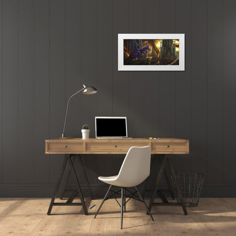 War times White Modern Wood Framed Art Print by Martin, Jose Luis