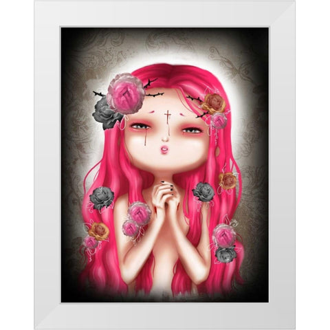 European White Modern Wood Framed Art Print by Yuste, Patricia