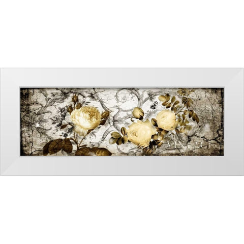 Collage Vintage III White Modern Wood Framed Art Print by Willow, Susan P.