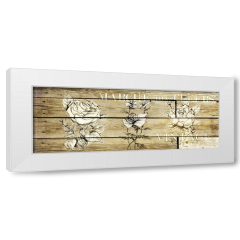 Wood Vintage White Modern Wood Framed Art Print by Willow, Susan P.