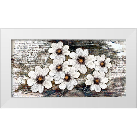 Marguerite White Modern Wood Framed Art Print by Willow, Susan P.
