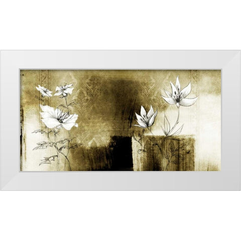 Abstract Decape White Modern Wood Framed Art Print by Willow, Susan P.