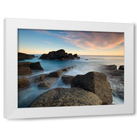 The patxa White Modern Wood Framed Art Print by Vera, Urtzi