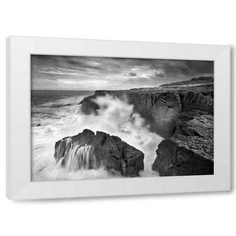 The three Marias White Modern Wood Framed Art Print by Vera, Urtzi